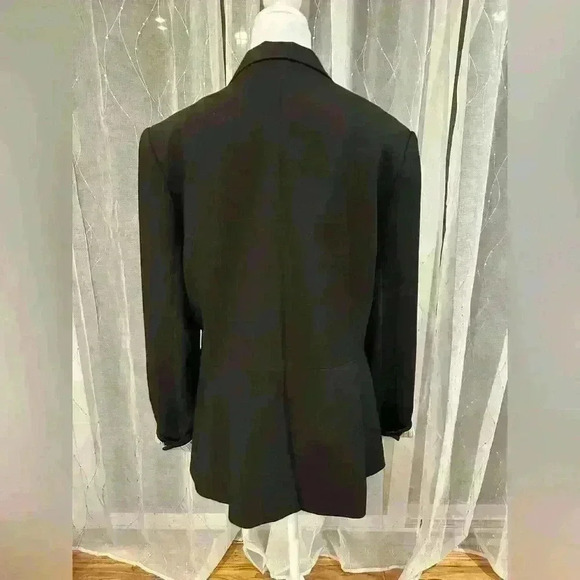 1.State Rich Black Blazer Striped Lining Size Tag Missing, Likely a Size 12 - Picture 2 of 9